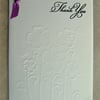 hand crafted Thank you  card ( ref F 317)