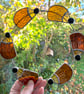 Stained Glass Hedgehog Circle Suncatcher - Handmade Hanging Decoration - Image 3