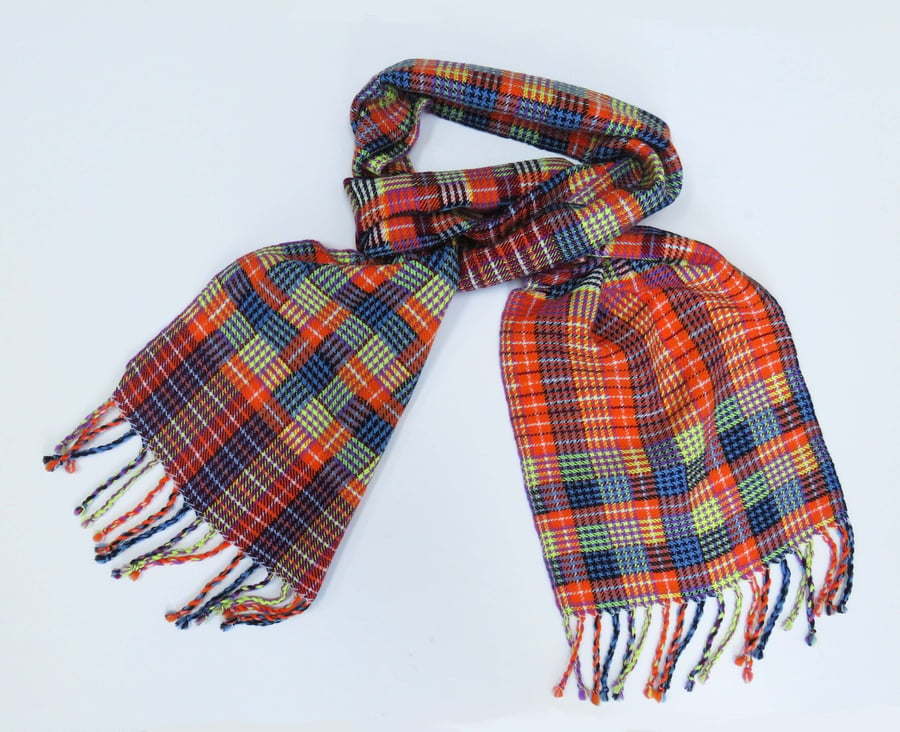 Colourful handwoven scarf