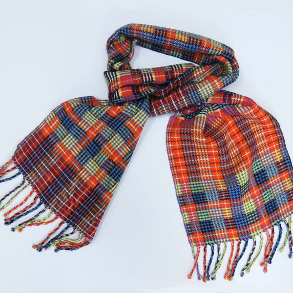 Colourful handwoven scarf