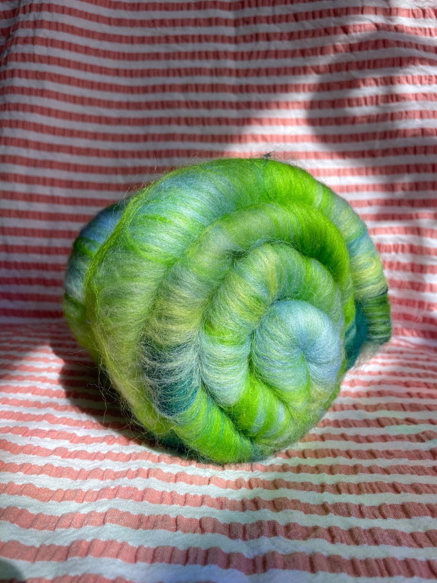 Wool Art Batt - "Mellow Meadow"