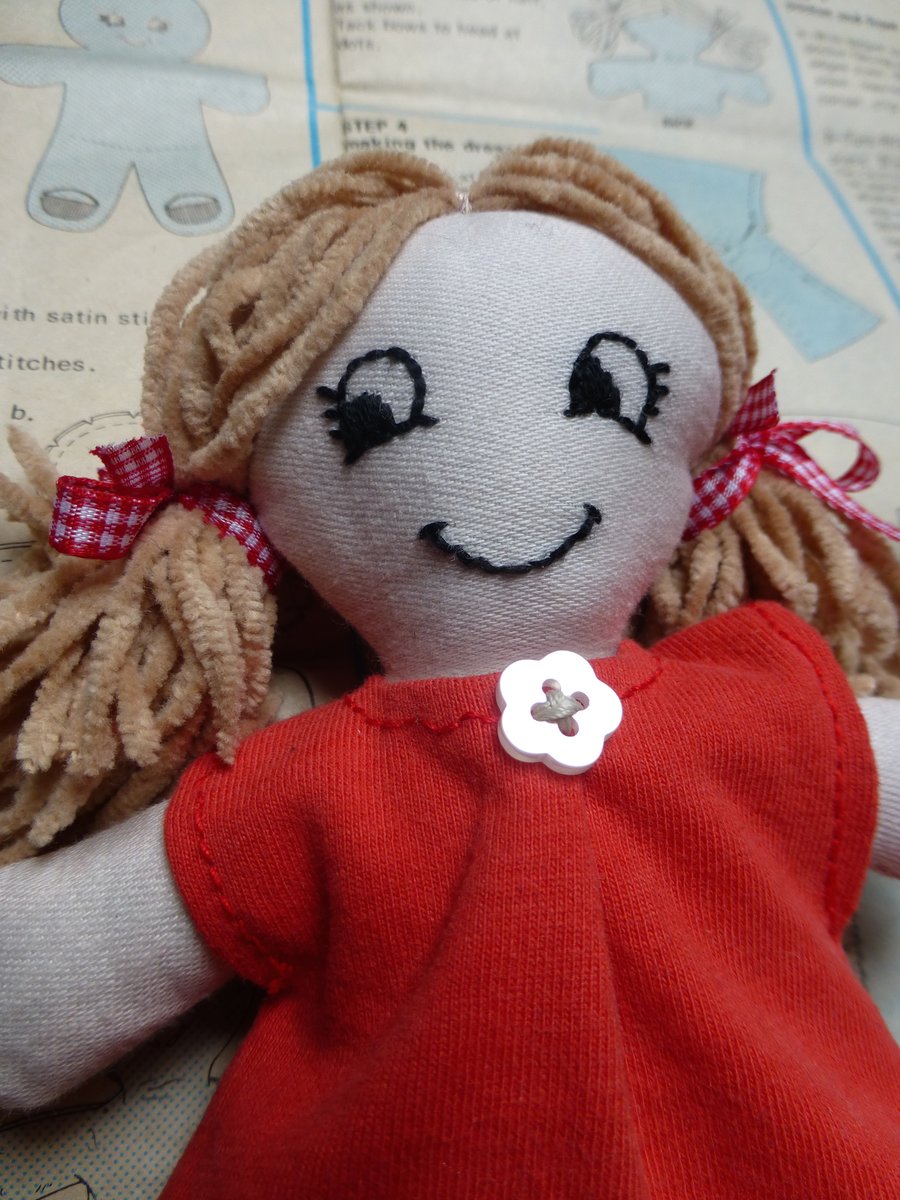 Little Rag Doll from vintage Simplicity Pattern