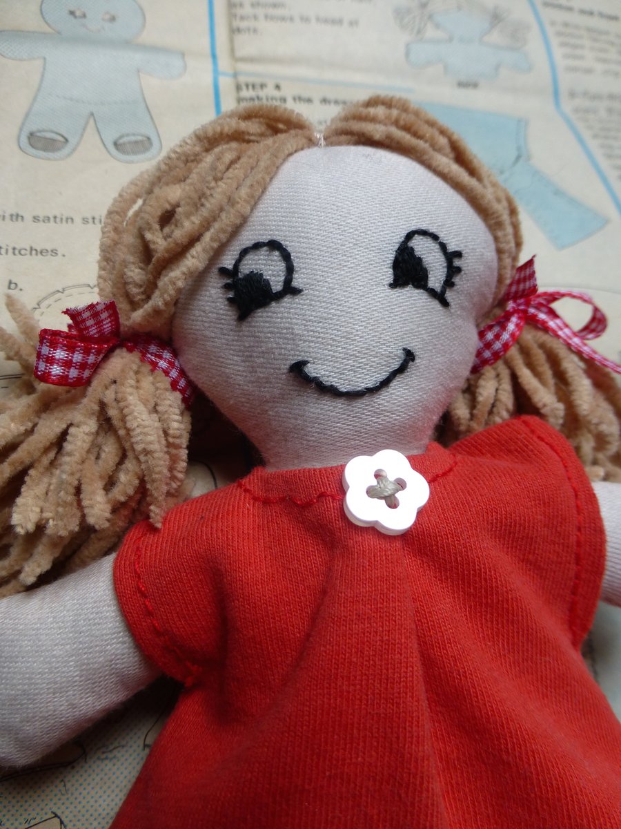 Little Rag Doll from vintage Simplicity Pattern