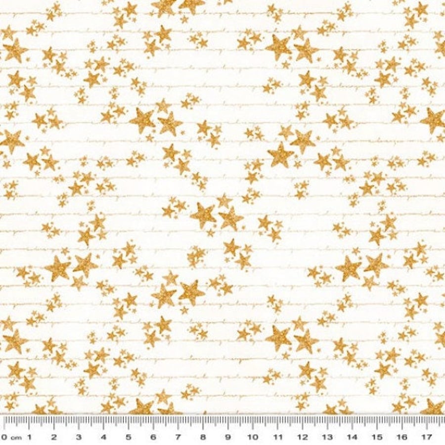Fat Quarter Unicorns Rainbow Stars Fantasy 100% Cotton Quilting Sewing Fabric