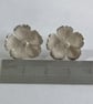Rockrose hand made Silver Earstuds - Image 3