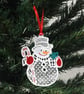 Christmas decoration, snowman decoration, present. - Image 4