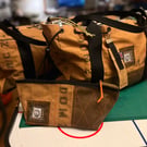 Overnight bag And toiletry's bag, made from Parachute stowage case