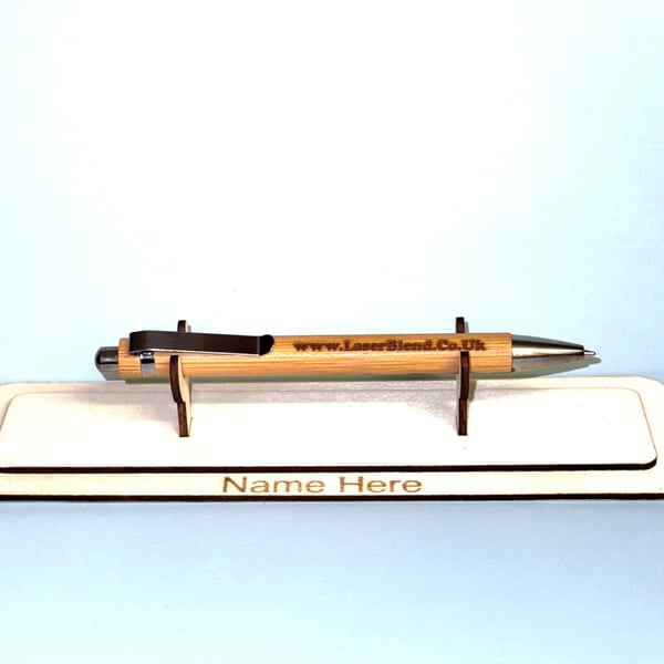 Personalised Pen Stand for desk - Baltic Birch wood