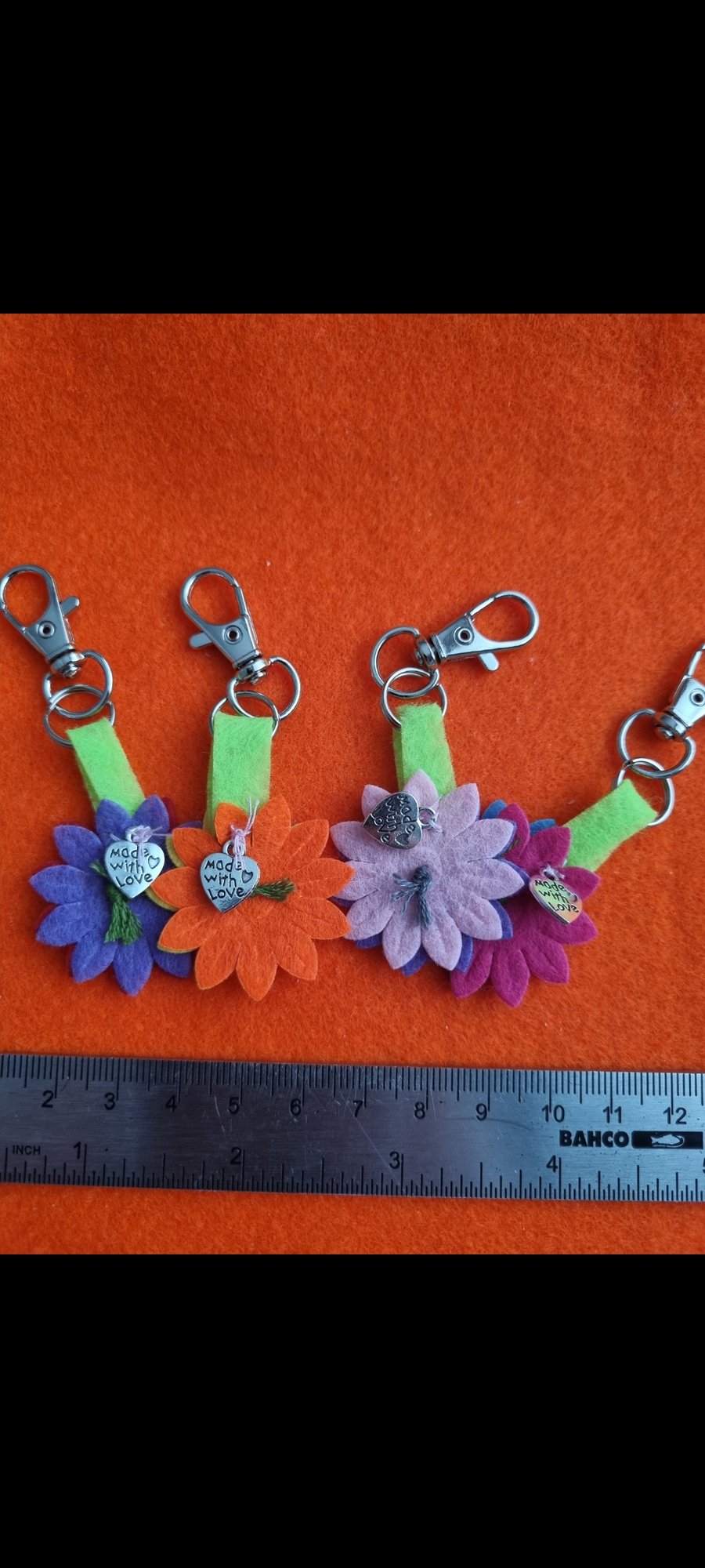 Nipfest flower bag charm 