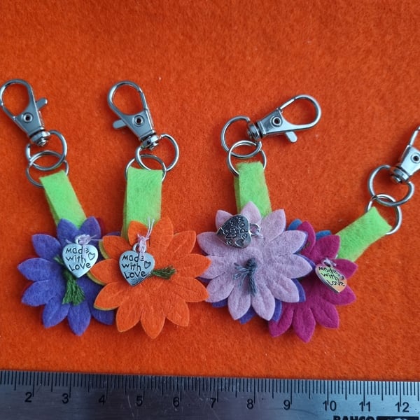 Nipfest flower bag charm 