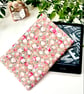 Handmade Pink Floral Kindle Sleeve, E-reader pouch, Fabric Sleeve, Kindle Case - Image 1