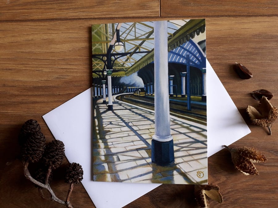 Blank Greetings Card - York Station