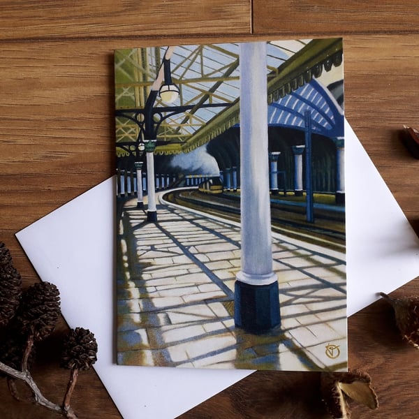 Blank Greetings Card - York Station