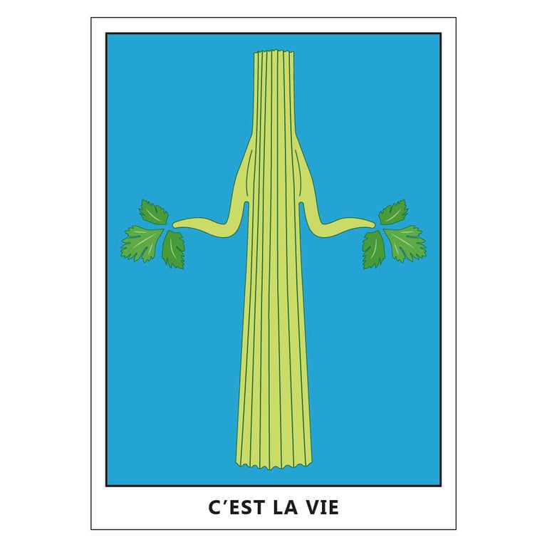 C'est La Vie Postcard