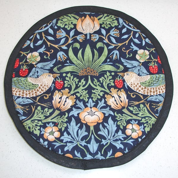 Trivet William Morris Strawberry Thief Mat 8" Pad Dining Pot Stand Surface Saver
