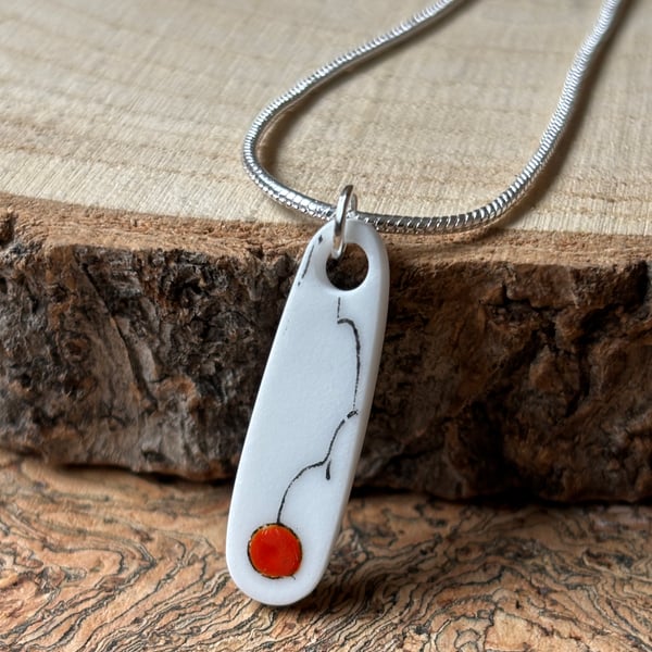 Handmade Pendant Necklace, Unique Eco Friendly Gifts, Sterling Silver.