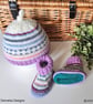 Designer Pure Merino Wool Hand Knitted Baby Cardigan Gift Set Size 3-6 months  - Image 8
