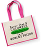 Busier Than A Cucumber In A Women's Prison Large Shopper Canvas Bag Rude Funny  - Image 3