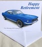 Ford Mustang GTA Fastback 1967 - Birthday, Anniversary, Retirement, Plain Cards - Image 2