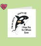 Orca Whale get well soon card - Image 3