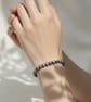 Special Irregular Black Pearl and Sterling Silver Bracelet - Image 4