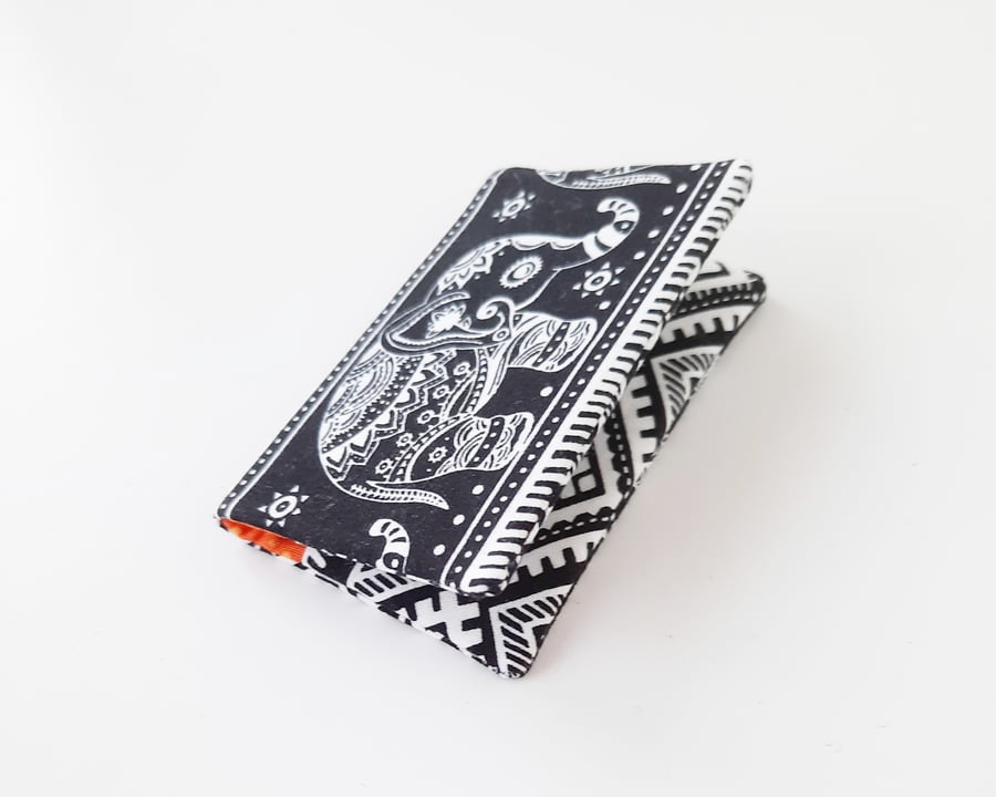 Women's Elephant Mini Wallet, Slim bi-fold card holder - Free P&P