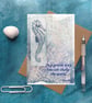 Gandhi shake the world inspirational quote greeting card plastic free