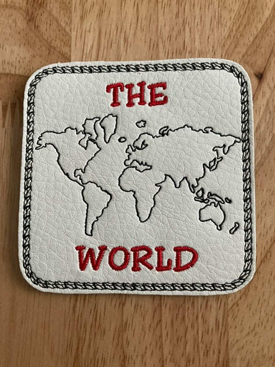 981  The World outline coaster