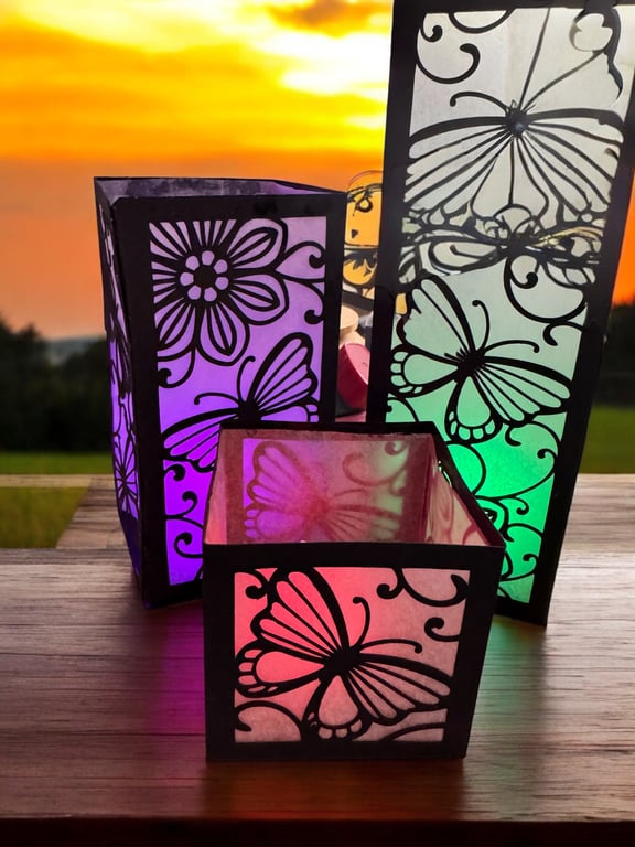 Large Lantern - With Battery Operated T Light Option