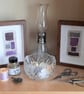 Colourful Combinations Grey Purple Handstitched Geometric Art Pictures - Image 6