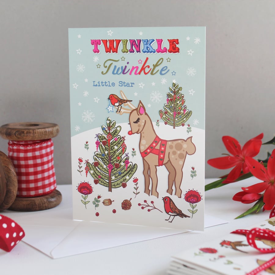 Twinkle Twinkle Little Star - Christmas Card