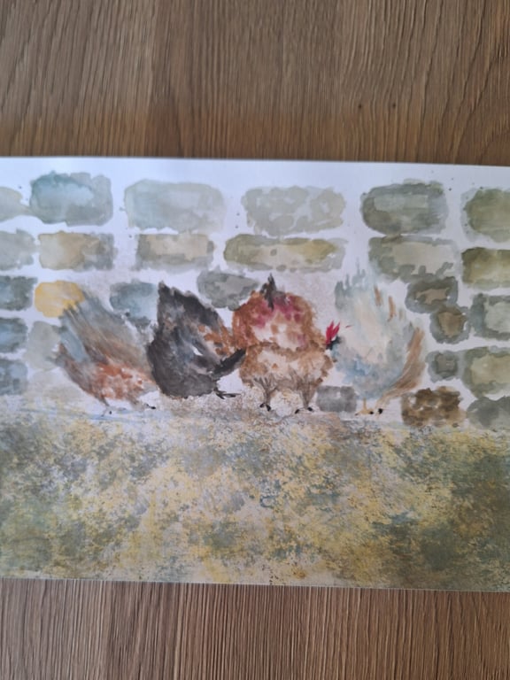 Cheeky hens ,one's on the look out 