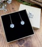 Handmade Gold & Silver Daisy Drop Earrings - Image 5