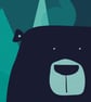 Nordic Bear II Wall Art Print, Print Nursery Print, Nordic Style Print - Image 3