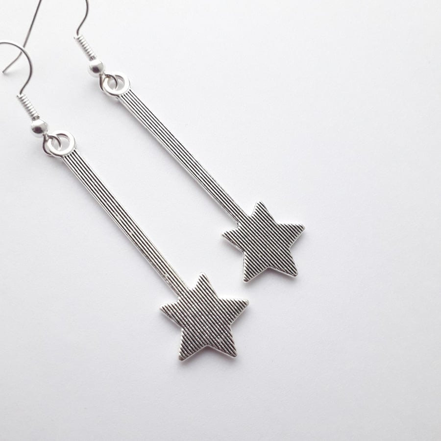 Star Drop Dangle Earrings 