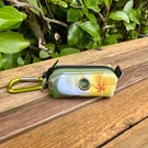 Repurposed - Tropical Flower Dog Poo Bag Holder - Made From Pool Toy
