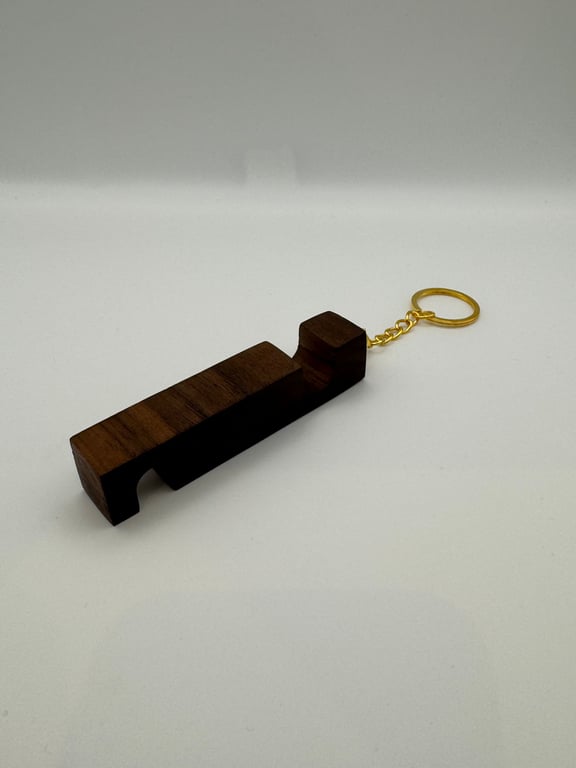 Keyring Phone Holder - Walnut