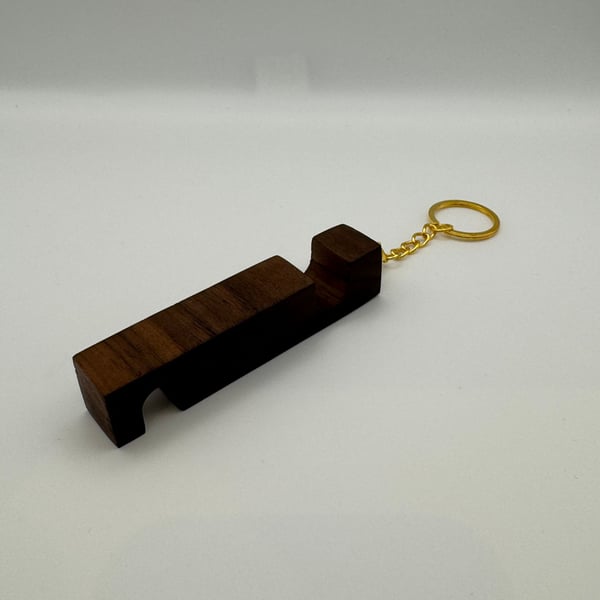 Keyring Phone Holder - Walnut