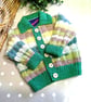 Designer Baby Boy's Cardigan with Cotton and Merino Wool  6-12 months size - Image 2