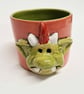 Fungus Ceramic Mug, Coral and Green  - Image 1