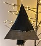 Handmade denim Christmas tree decoration - rustic Christmas