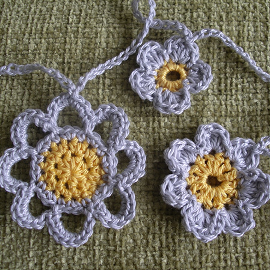 Crocheted Flower Bunting