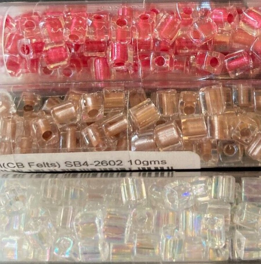 3 Tubes of Glass Beads (Bag E5)
