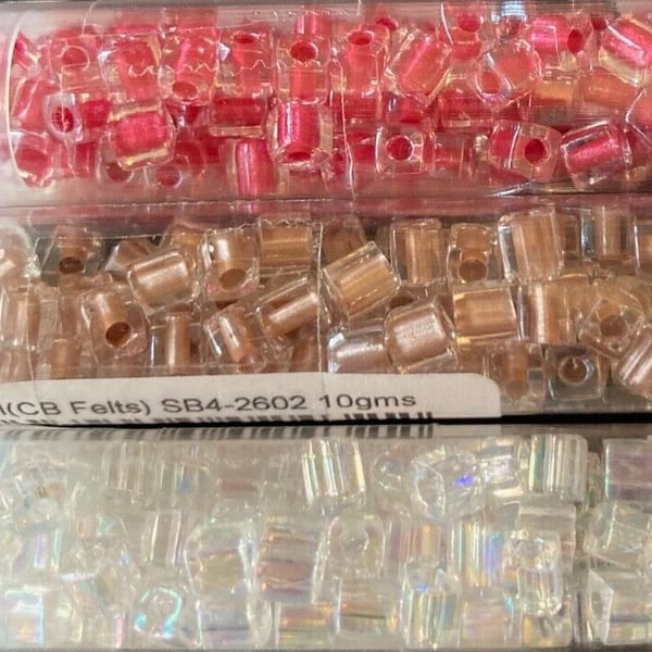 3 Tubes of Glass Beads (Bag E5)