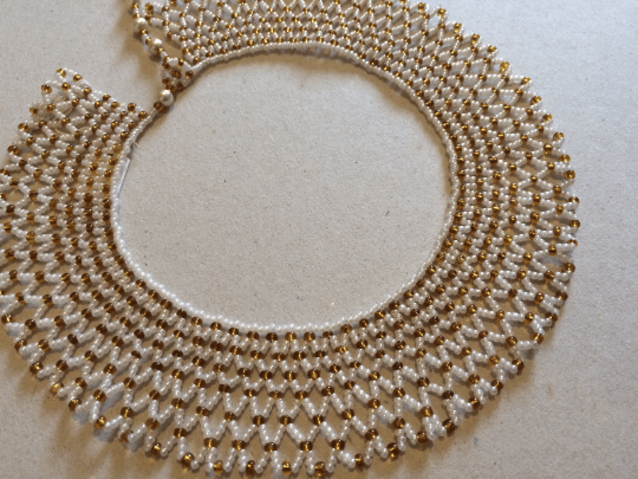 A Hand Woven Collar in the style of Masai Mara Tribal Jewellery