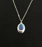 Oval Pendant in Peacock Colours - Image 7