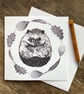 Hedgehog Greetings Card - cute, blank, birthday - Image 5
