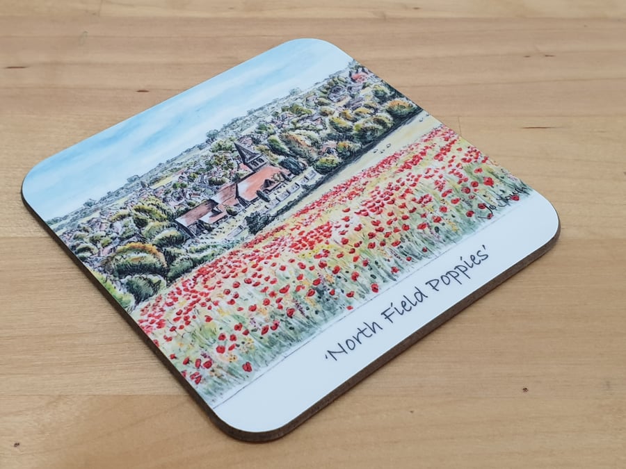 Northfield Poppies,  Coaster