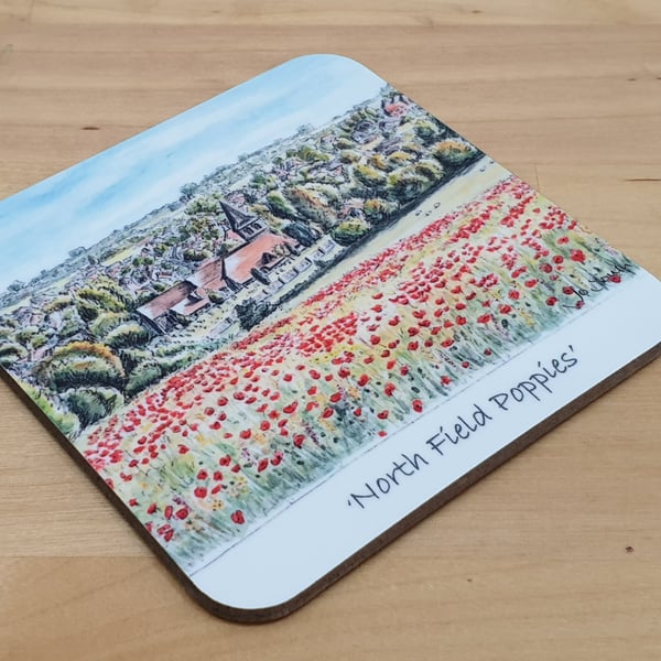 Northfield Poppies,  Coaster