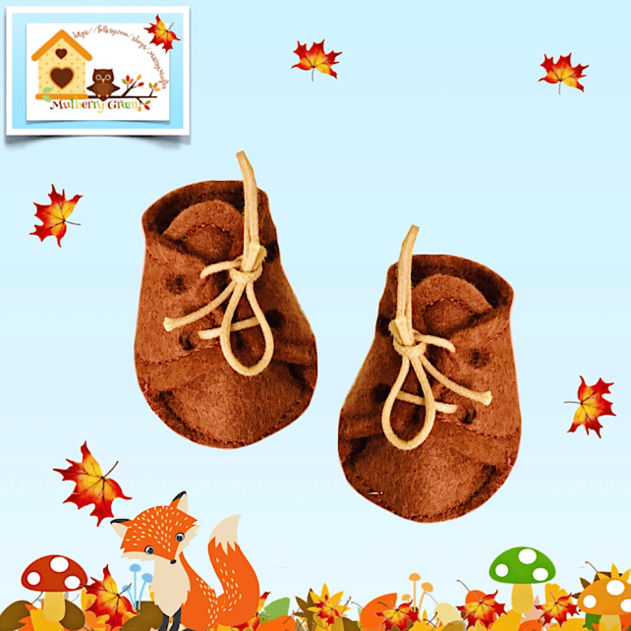 Light Brown Lace Up Shoes